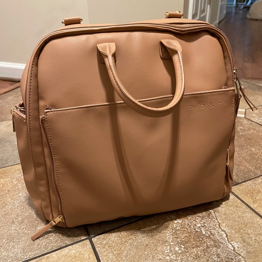 Ayla & Co. Diaper Bag in the SOLD OUT Brown!
